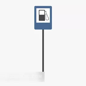 Gas Station Identification 3d model