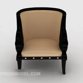 Generous Simple Lounge Chair 3d model