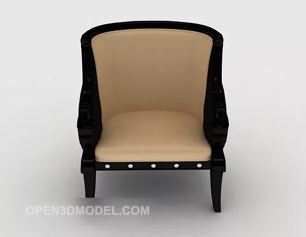 Generous Simple Lounge Chair 3d model Generous Simple Lounge Chair 3d model