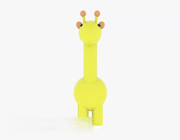 Giraffe Rigged Animated 3d model