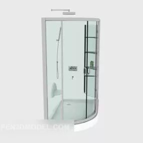 Bathroom Glass Corner Style 3d model