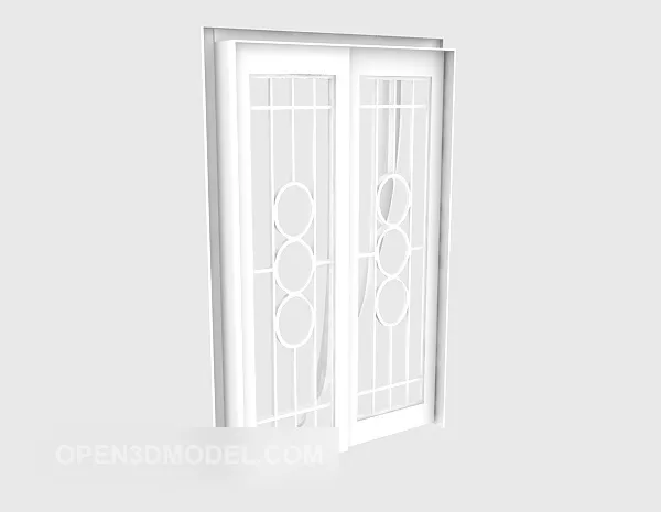 Carved Window Frame 3d model