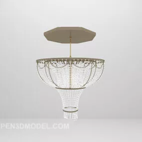 Glass Bead Chandelier Lighting 3d model