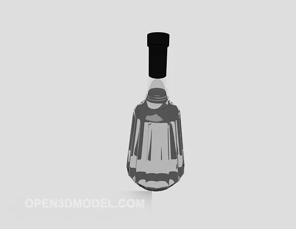 Plastic Water Bottle 350ml 3d model