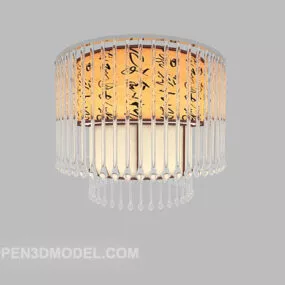 Glass Chandelier Decorative Shade 3d model