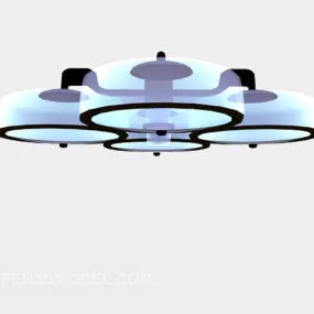 Glass Chandelier Lighting Furniture 3d model