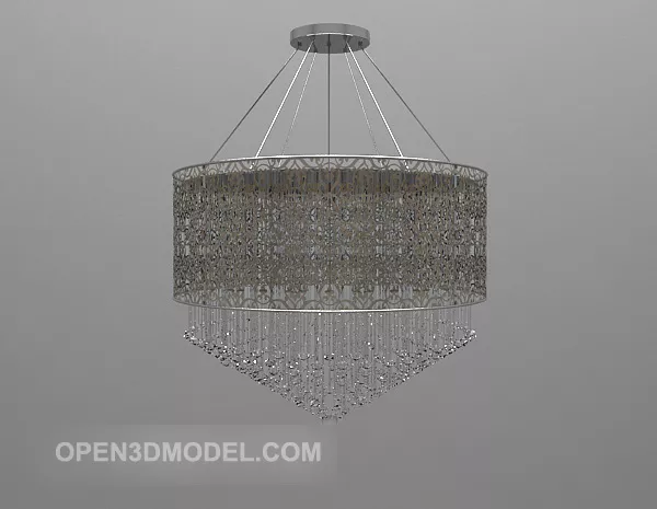 Diamond Glass Chandelier 3d model Diamond Glass Chandelier 3d model
