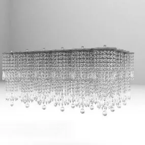 Glass Diamond Chandelier 3d model