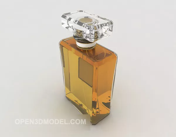 Drink Wine Bottle With Label 3d model