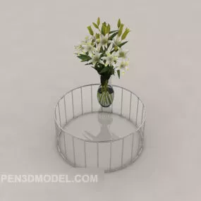 Glass Hollow Coffee Table 3d model