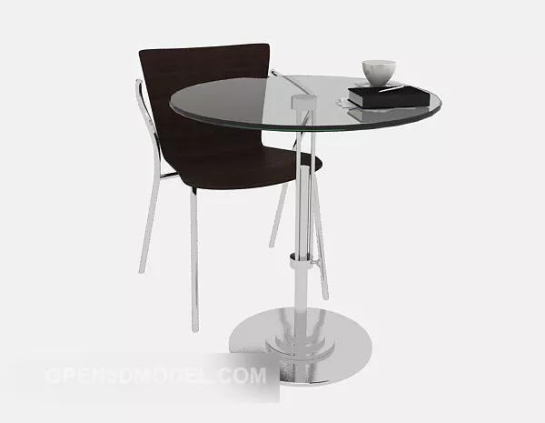 Glass Relax Table Chair Set 3d model Glass Relax Table Chair Set 3d model