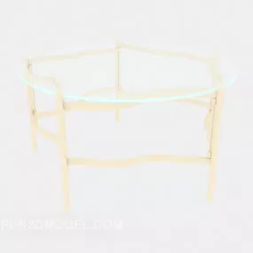 Glass Side Coffee Table 3d model