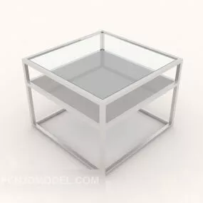 Glass Simple Coffee Table Modern Furniture 3d model