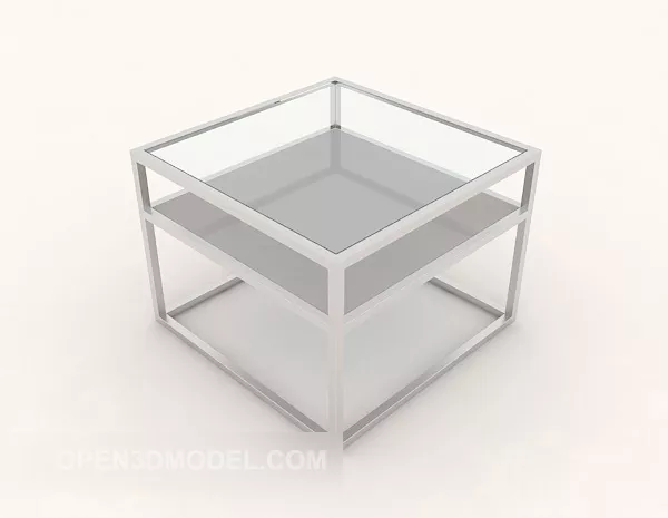 Glass Simple Coffee Table Modern Furniture 3d model Glass Simple Coffee Table Modern Furniture 3d model