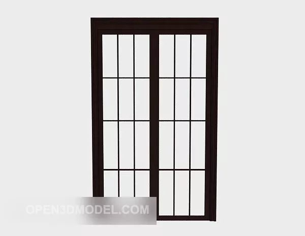 Glass Sliding Door 3d model Glass Sliding Door 3d model