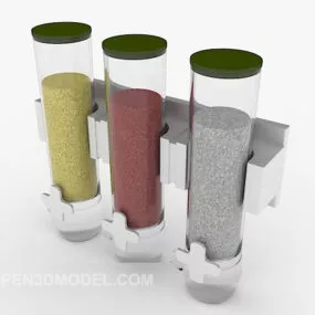 Glass Storage Bottle 3d model