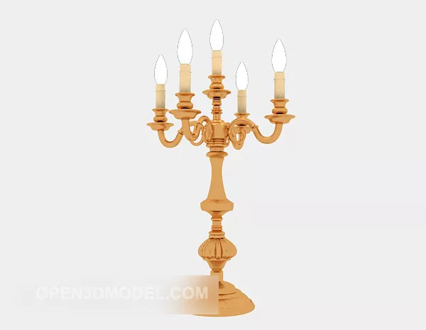 Candlestick In Glass 3d model