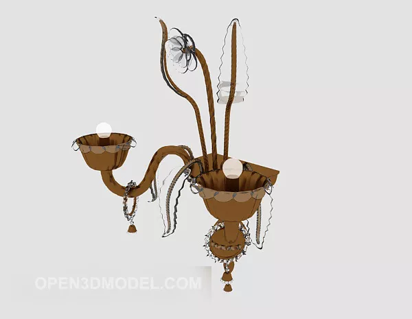 Gold European Minimalist Wall Lamp 3d model Gold European Minimalist Wall Lamp 3d model