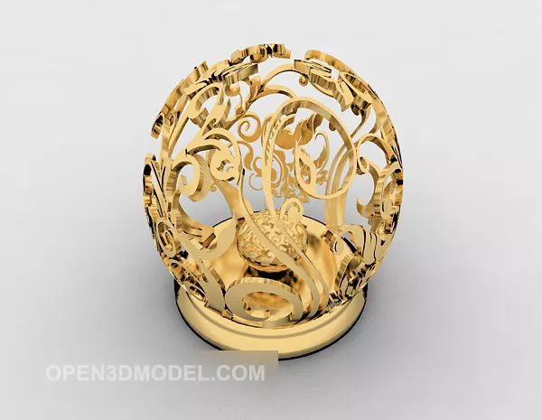Gold European Swing 3d model Gold European Swing 3d model