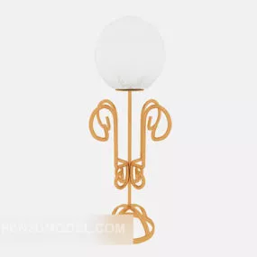 Gold Base Ball Table Lamp 3d model