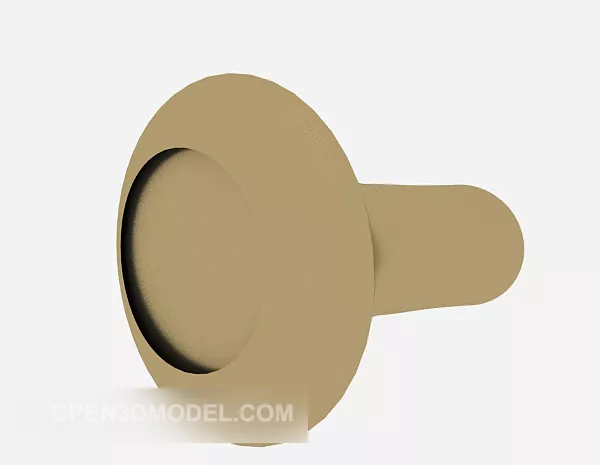 Bronze Euro Coin 3d model
