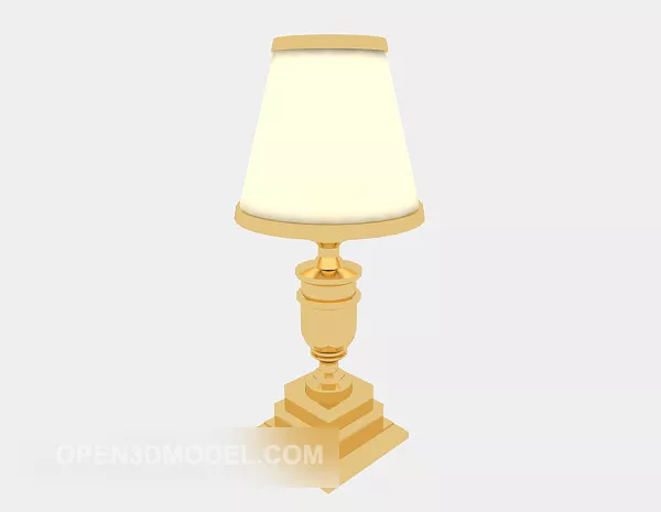 Gold Home Lamp 3d model Gold Home Lamp 3d model