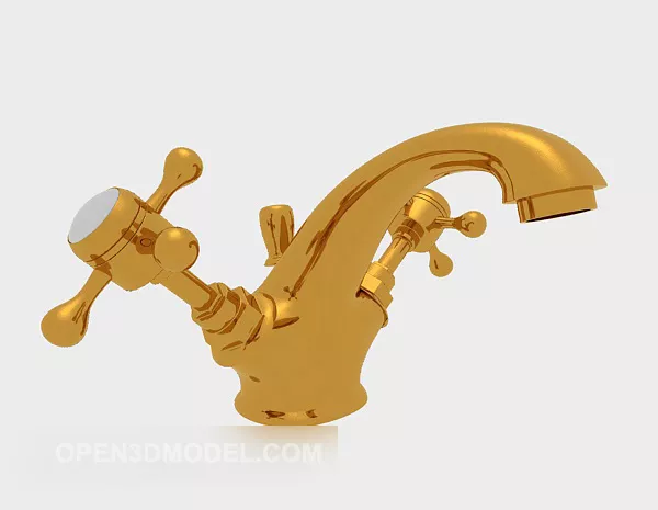 Inox Water Tap 3d model