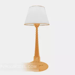 Golden Living Room Table Lamp 3d model