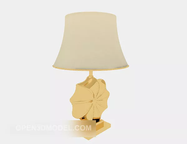 Gold Minimalist Table Lamp 3d model Gold Minimalist Table Lamp 3d model
