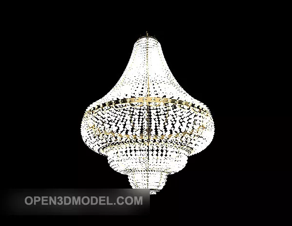 Gorgeous Crystal Chandelier Design 3d model Gorgeous Crystal Chandelier Design 3d model