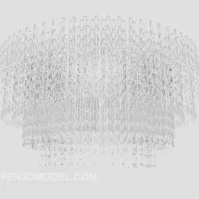 Gorgeous Crystal Circular Large Chandelier 3d model