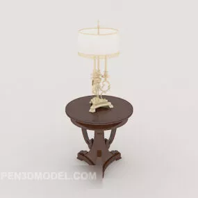 Gorgeous Warm Yellow Table Lamp 3d model