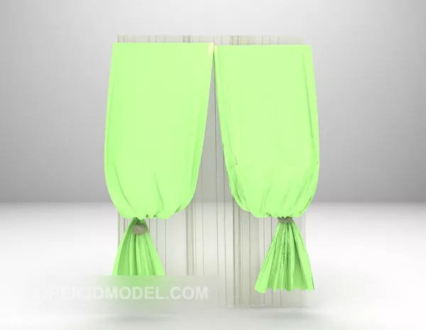 Dual Layers Curtain 3d model