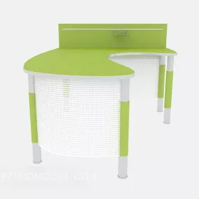 Green Plastic Fresh Desk 3d model