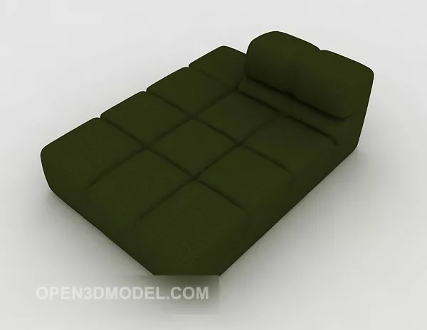 Green Lazy Sofa Furniture 3d model Green Lazy Sofa Furniture 3d model