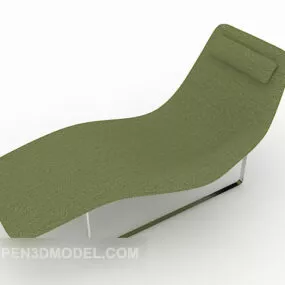 Green Lounge Chair Outdoor 3d model