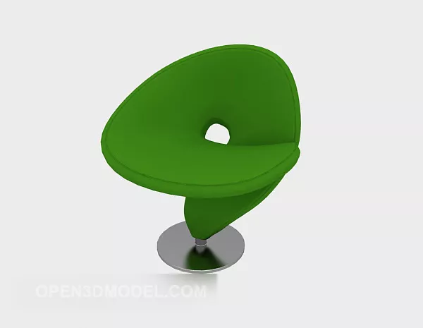 Green Relaxing Lounge Chair 3d model Green Relaxing Lounge Chair 3d model