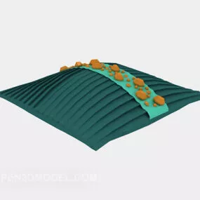 Green Pillow Furniture 3d model