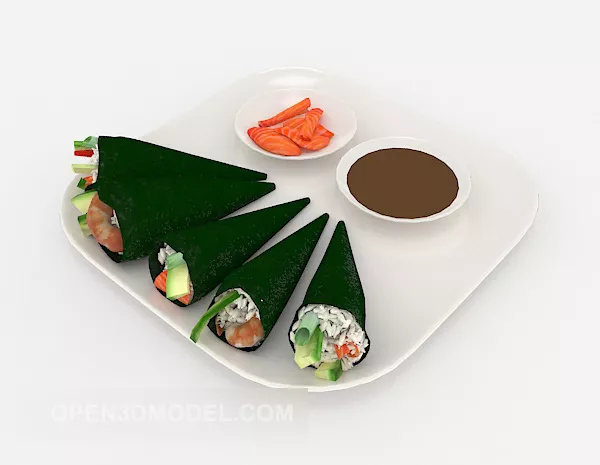 Dragon Plate Decoration 3d model