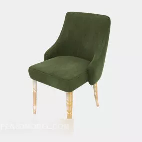 Green Back-up Lounge Chair 3d model