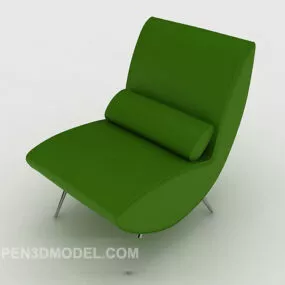 Green Casual Single Sofa 3d model