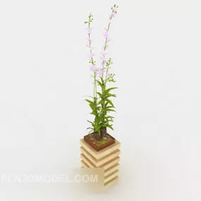Green Decorative Home Potted Design 3d model