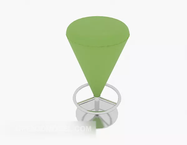 Luxury Stool Carved Style 3d model