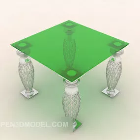 Green Home Coffee Table 3d model