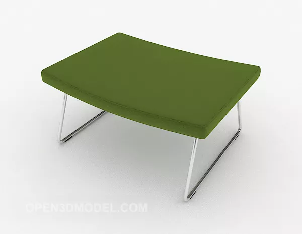Green Fabric Home Stool 3d model Green Fabric Home Stool 3d model