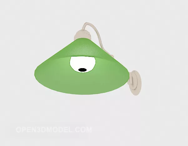 Green Home Wall Lamp 3d model Green Home Wall Lamp 3d model