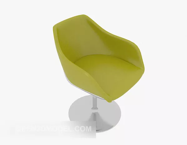 Modern Chaise Lounge On Floor 3d model