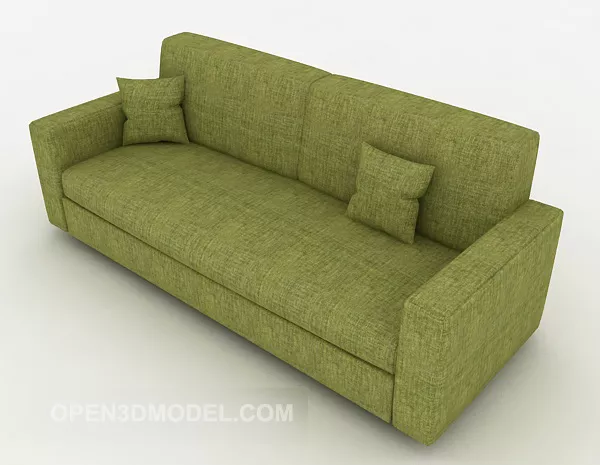Green Color Lounge Sofa Design 3d model Green Color Lounge Sofa Design 3d model