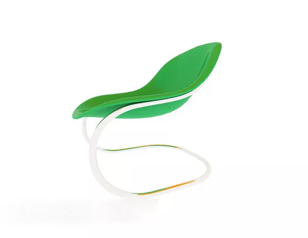Round Seat With Cloth Covered 3d model