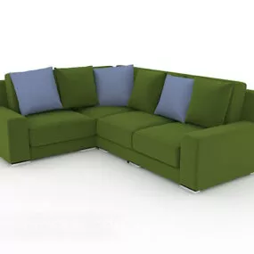 Green Modern Home Sofa 3d model